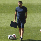 Herrero se mostró muy satisfecho con el partido realizado por los suyos ante el Lugo. L. DE LA MATA