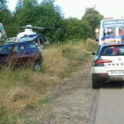 Imagen del accidente tomada en la mañana de ayer.