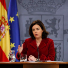 La vicepresidenta Soraya Sáenz de Santamaría. J. C. HIDALGO