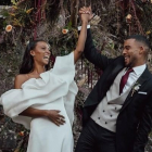 Ana Peleteiro, en una foto de su boda que ha compartido en Instagram, IG