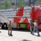 El aula móvil permaneció ubicada en la glorieta de Eduardo de Castro