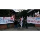 Los trabajadores contaron con el apoyo de representantes sindicales y trabajadores