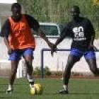 durante la pretemporada del Pontevedra