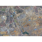 Imagen aérea de la zona en la que se encuentra la urbanización afectada.