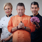 Susi Díaz, Alberto Chicote y Paco Roncero, jurado del concurso gastronómico de Antena 3 'Top chef'.