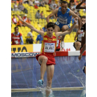 El atleta leonés, Roberto Aláiz, en pleno esfuerzo.