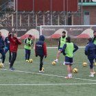 La plantilla de la Deportiva está concienciada de la importancia del partido de hoy ante el Llagostera.