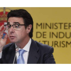 El ministro Soria, en la rueda de prensa sobre turismo que ofreció ayer en Madrid.