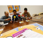 Morán, Gallardo y Donís presentaron ayer los cortos.