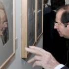 El presidente Herrera inauguró ayer la muestra «La Nación recobrada», en Salamanca