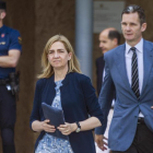 La infanta Cristina con Iñaki Urdangarín este verano.