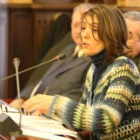 La portavoz del PP en el Ayuntamiento, Ana Guada, en uno de los plenos