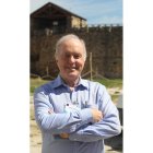 John Topper, ayer en el patio del Castillo de los Templarios.