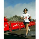 La joven atleta leonesa María Teresa Bardal alcanzó la primera la meta