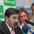 El rector Ángel Penas, durante la presentación a la prensa de una nueva edición de Expouniversidad