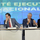 María Dolores de Cospedal, Mariano Rajoy, Javier Arenas y  Gonzalez Pons, en el Comité Ejecutivo.