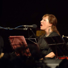 María José Cordero durante uno de sus conciertos.