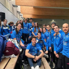 Los representantes del Club Deportivo Acuático León desarrollaron un buen campeonato en Valladolid. DL