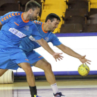 Nacho Huerta y José Mario Carrillo, dos de los jugadores más rápidos del Abanca Ademar.