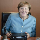 La canciller alemana, Angela Merkel, en una reunión celebrada esta semana en Berlín CLEMENS BILAN