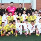 Foto de familia de los dos equipos finalistas del torneo, el CD San Juanillo y el CD San Lorenzo.