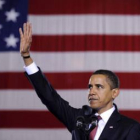 Obama, en un acto en la base militar de Fort Lejeune, en Carolina del Norte, en una imagen de archiv