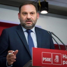 José Luis Ábalos, el pasado 24 de abril en la sede del PSOE