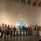 Representantes de los museos q participan en la exposición del Musac. DL