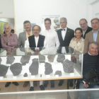 En un momento de la inauguración de ayer en el aula geológica. V.A.