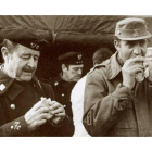 El general Milans del Bosch y el Rey, en una imagen de archivo.
