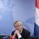 El presidente de la Comisión Europea, Jean-Claude Juncker, en rueda de prensa en Bruselas, en una imagen de archivo.