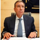 El consejero de Educación durante la comparecencia.