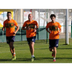 Los jugadores del Astorga preparan el choque ante el Somozas.