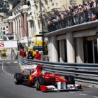 Alonso logró un excelente rendimiento de su Ferrari en los entrenamientos libres de Montecarlo.