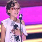 Iraila, durante una de sus actuaciones en 'La voz kids'.
