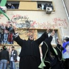 Protestas contra Gadafi en las calles de Bengasi.