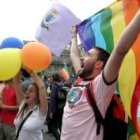Varios jóvenes celebraron el pasado junio en las calles españolas el Día del Orgullo Gay