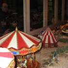 La exposición de carruseles navideños se ha duplicado.