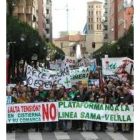 El rechazo a la línea ha desembocado en numerosas manifestaciones