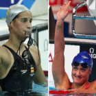 Érika Villaécija y Mireia Belmonte.