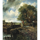 Detalle del cuadro «La exclusa», de John Constable.