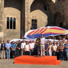 Acto de Ciutadans en la plaza del Rei durante la Diada.