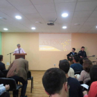 Un momento del acto de inauguración de la capilla.