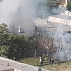 Humo en el lugar donde se ha producido el estallido de un coche bomba.