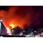 Incendio en el mercado londinense de Camden.