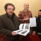 Gaztelumendi, García de Celis y Fernández, en la presentación de ayer en Villafranca.