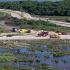 Una zona de manglar afectado por el desarrollo del proyecto Malecón Tajamar, en Cancún.