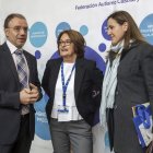 Pablo Rodríguez,  Simona Palacios la concejala del Ayuntamiento de Burgos, y Gema Conde. SANTI OTERO