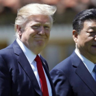Los presidentes de Estados Unidos y China, Donald Trump y Xi Jinping, en la cumbre del pasado mes de abril en Florida.