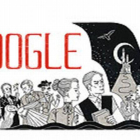 Doodle de Google de homenaje al escritor irlandés Bram Stoker, autor de 'Drácula'.